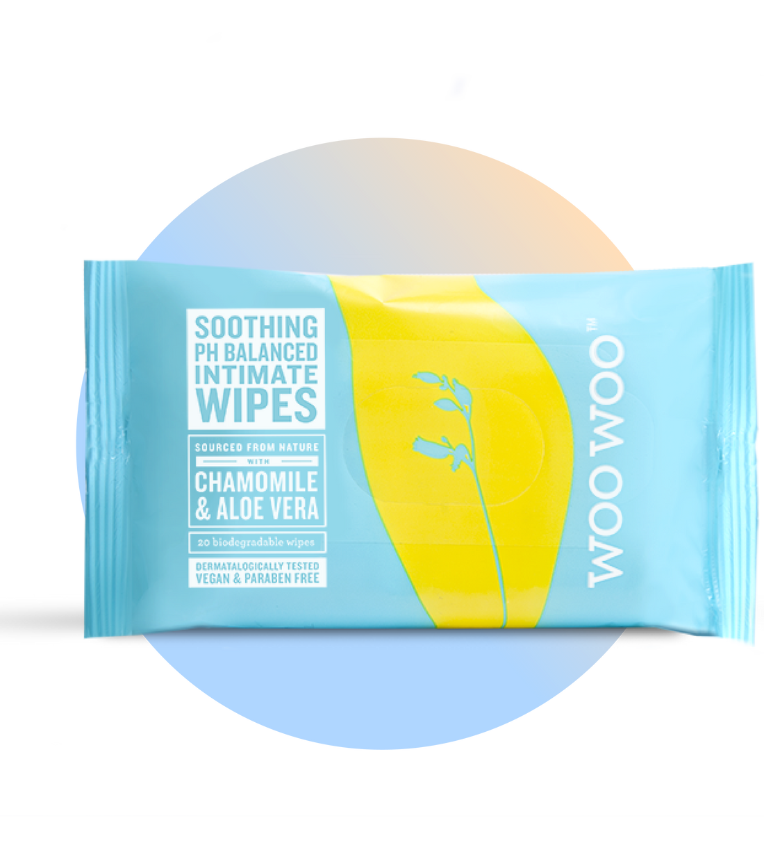WooWoo Soothe it! Chamomile & Aloe Vera Intimate Wipes x12/x20