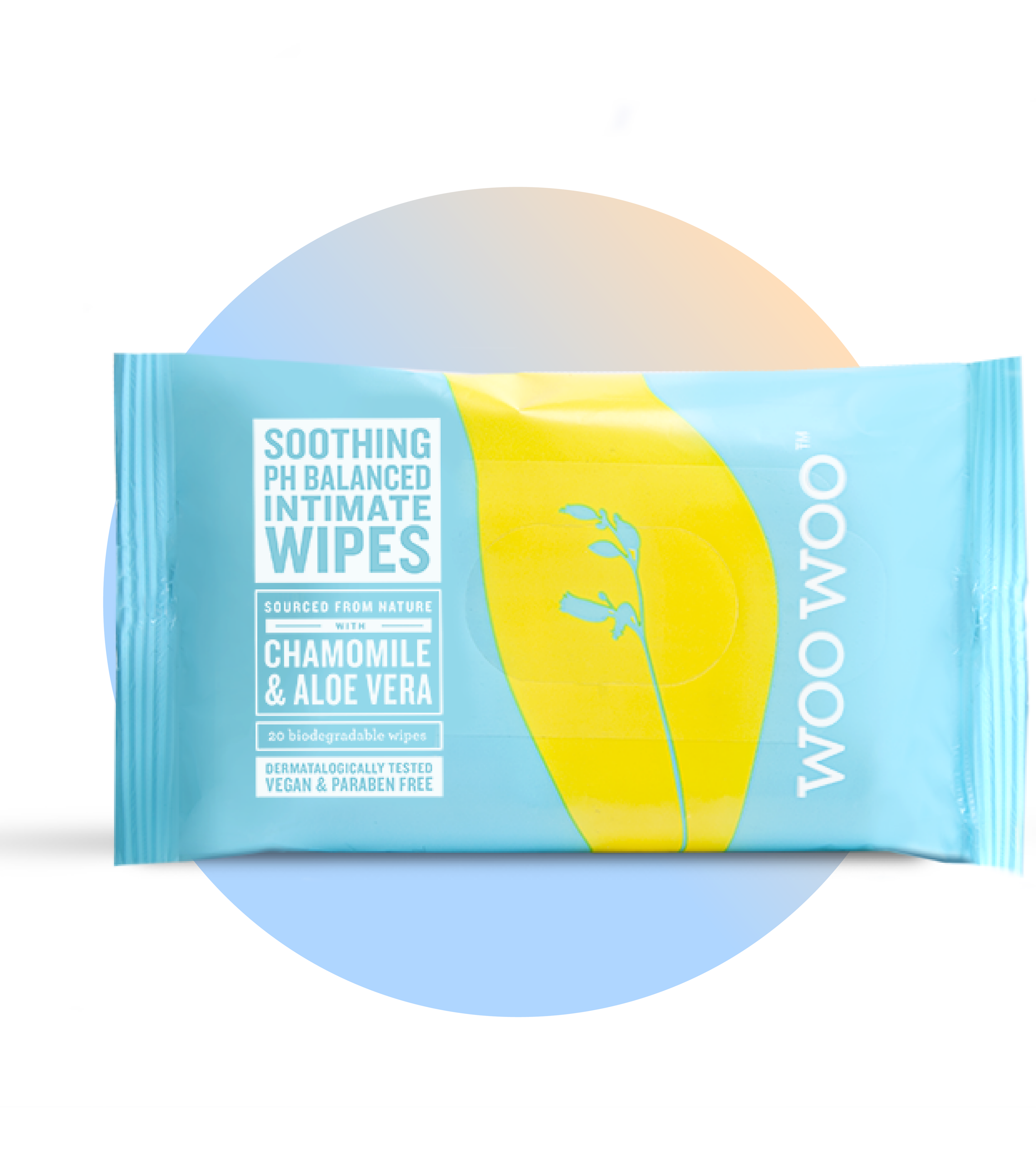 WooWoo Soothe it! Chamomile & Aloe Vera Intimate Wipes x12/x20