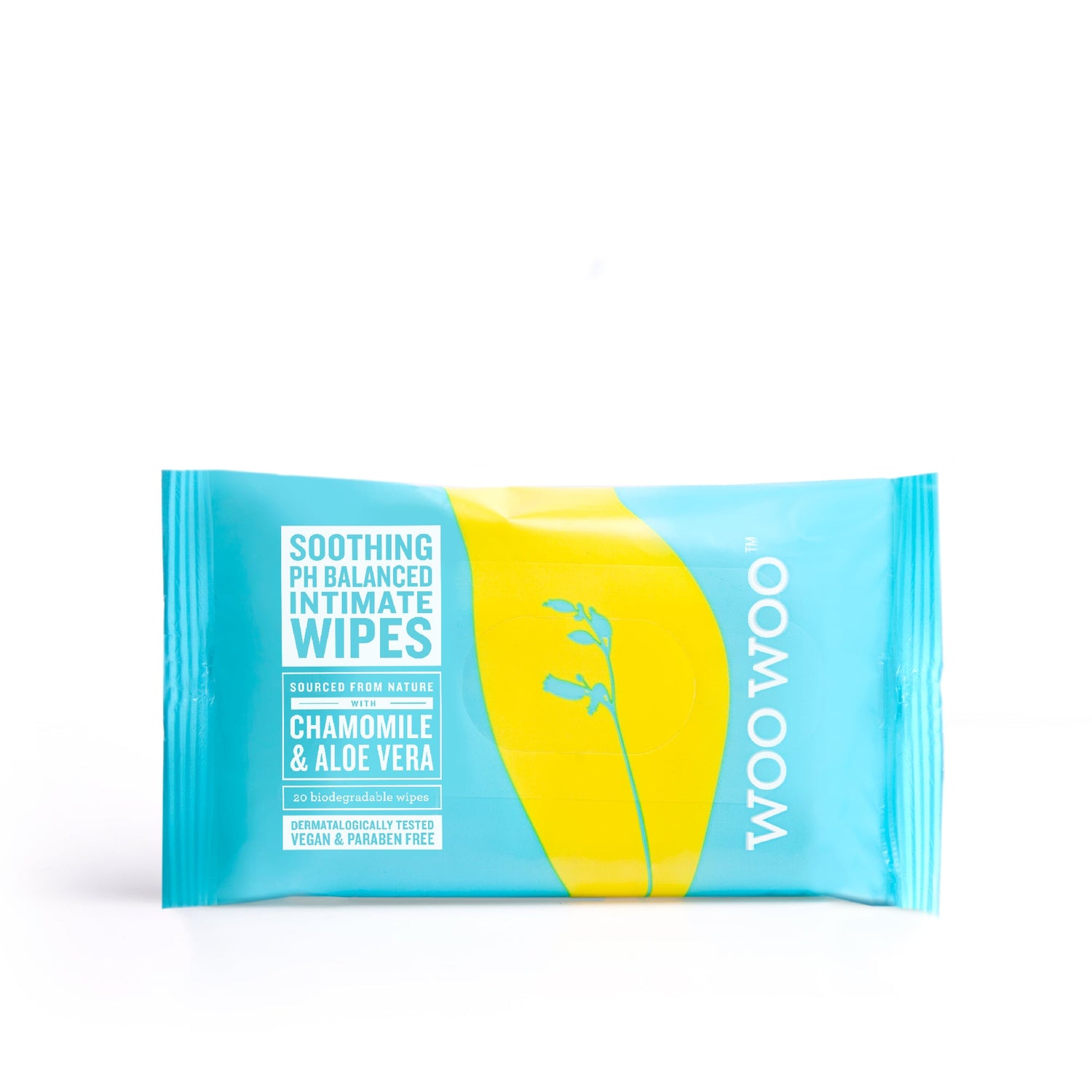 WooWoo Soothe it! Chamomile & Aloe Vera Intimate Wipes x12/x20