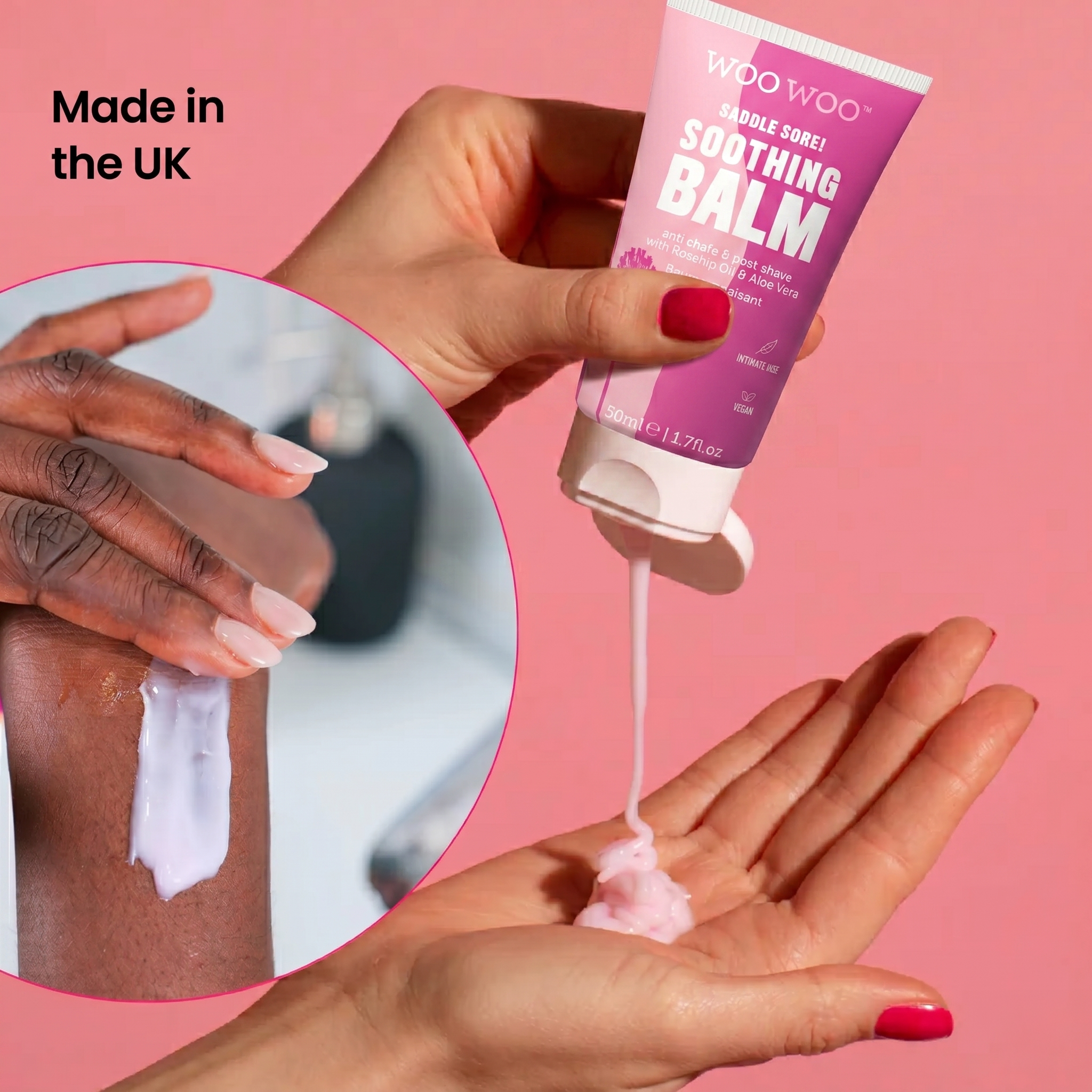 WooWoo Saddle Sore! Soothing Balm with Rosehip &amp; Aloe Vera